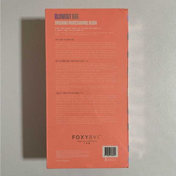 FoxyBae Blush Blowout Bae Dryer Brush Set-New - Picture 6 of 6